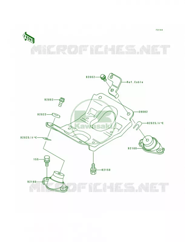 Engine Mount Kawasaki JET SKI 650 1992 TS  JF650-B4