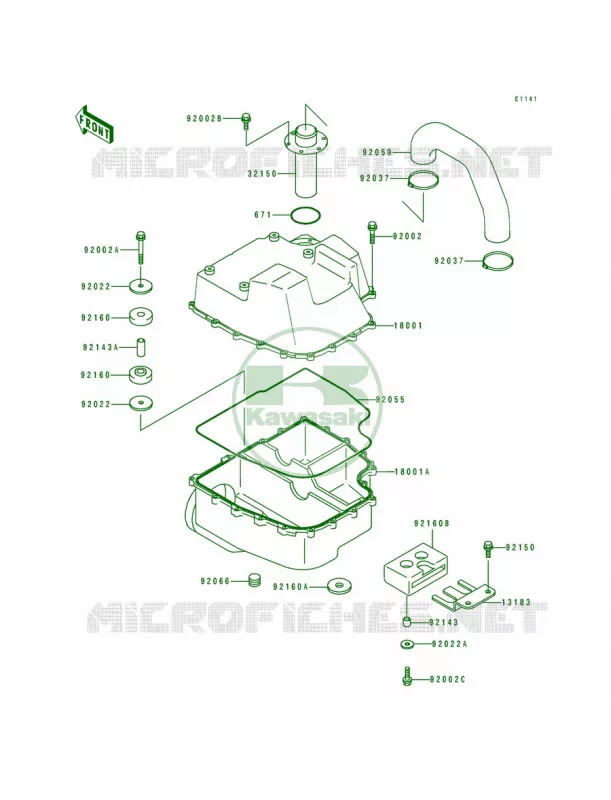Water Muffler Kawasaki JET SKI 650 1992 SC  JL650-A2