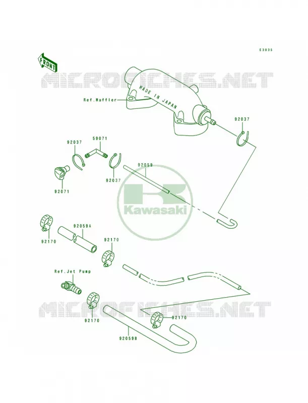 Cooling Kawasaki JET SKI 440 1992 JS440  JS440-A16
