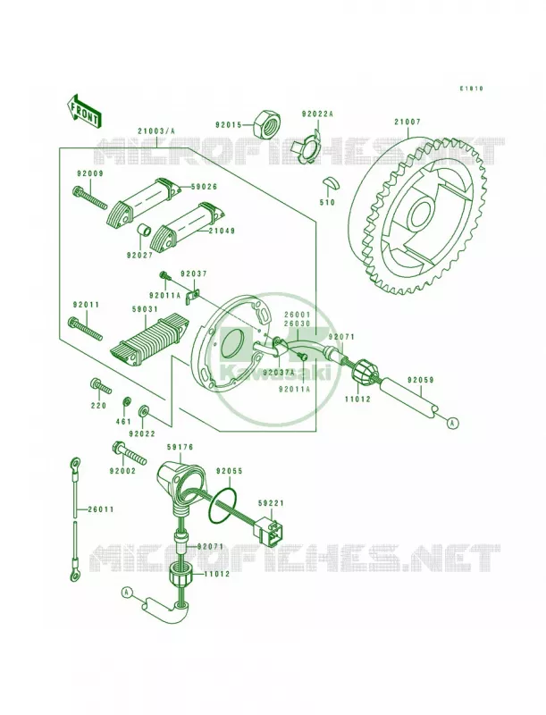 Generator Kawasaki JET SKI 550 1992 550 SX  JS550-C2