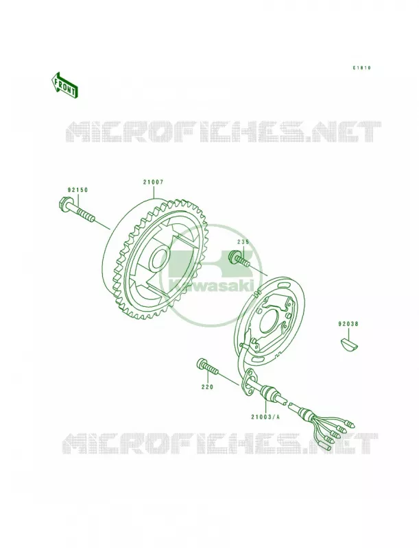 Generator Kawasaki JET SKI 650 1992 650 SX  JS650-B2