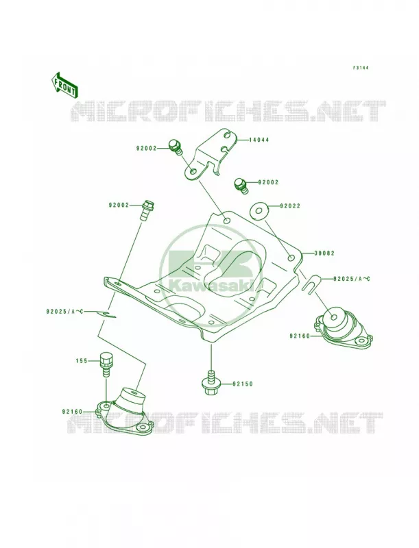 Engine Mount Kawasaki JET SKI 750 1992 750 SX  JS750-A1