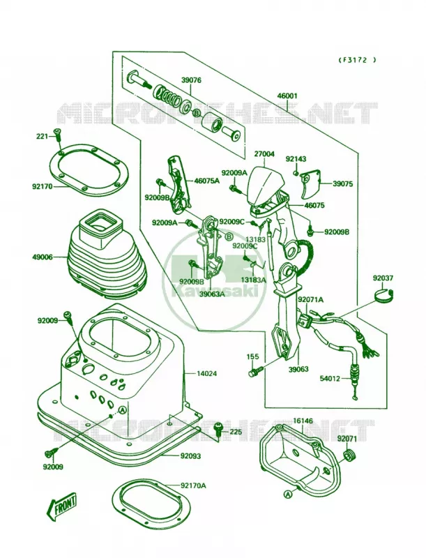 Handlebar Kawasaki JET SKI 650 1991 JET MATE  JB650-A3