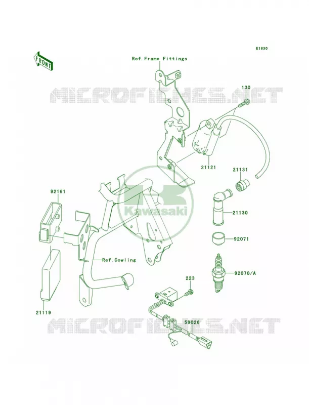 Ignition System Kawasaki MOTOS 650 2011 KLR650  KL650EBF