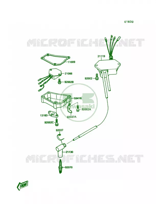 Ignition System Kawasaki JET SKI 650 1990 X2  JF650-A5