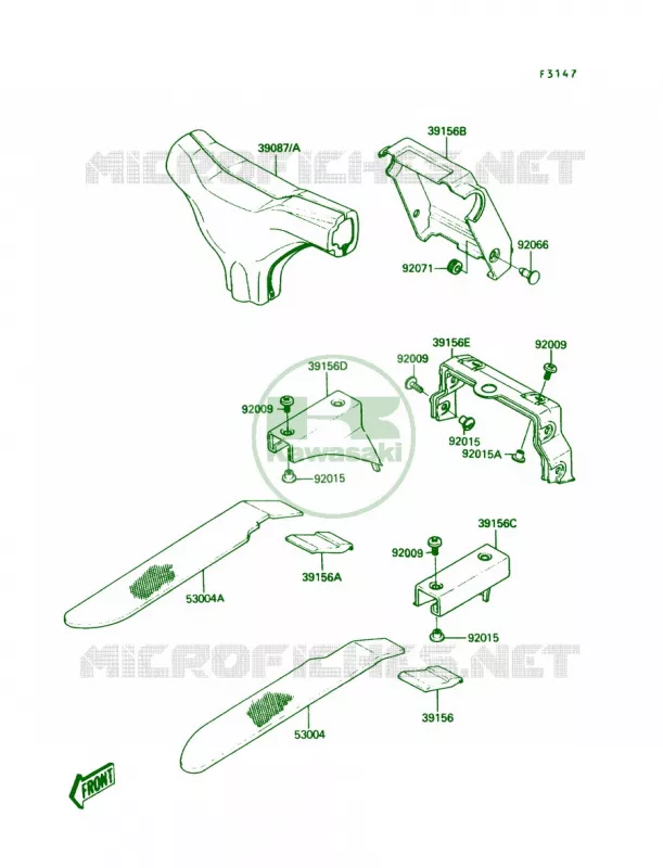 Pads Kawasaki JET SKI 650 1990 X2  JF650-A5