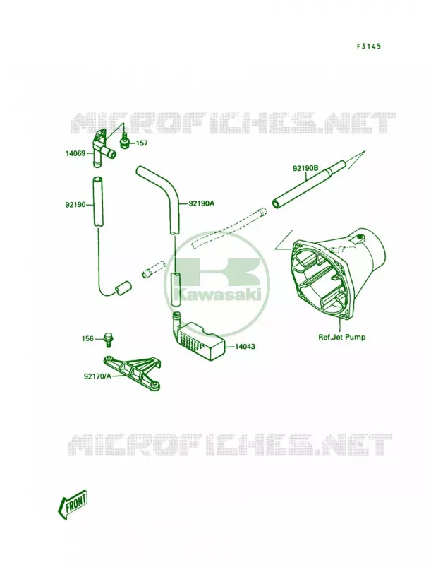 Bilge System Kawasaki JET SKI 650 1990 TS  JF650-B2