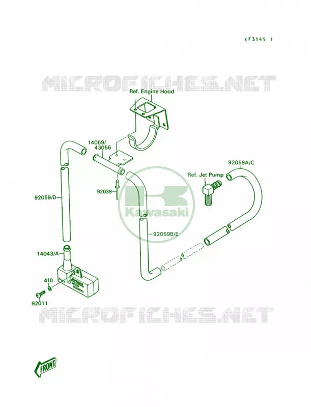 Bilge System Kawasaki JET SKI 300 1990 300 SX  JS300-A4