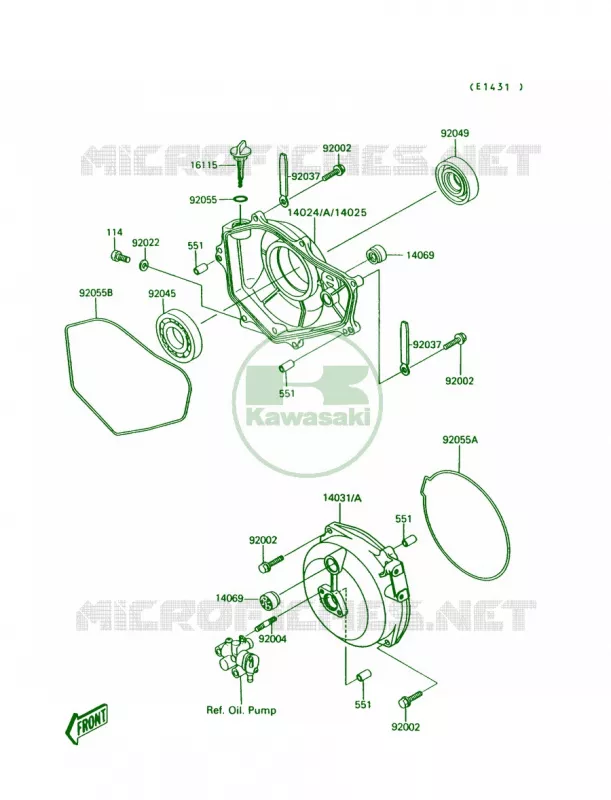 Engine Covers Kawasaki JET SKI 300 1990 300 SX  JS300-A4