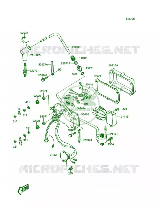 Ignition SystemJS300-A3A4A5 Kawasaki JET SKI 300 1990 300 SX  JS300-A4