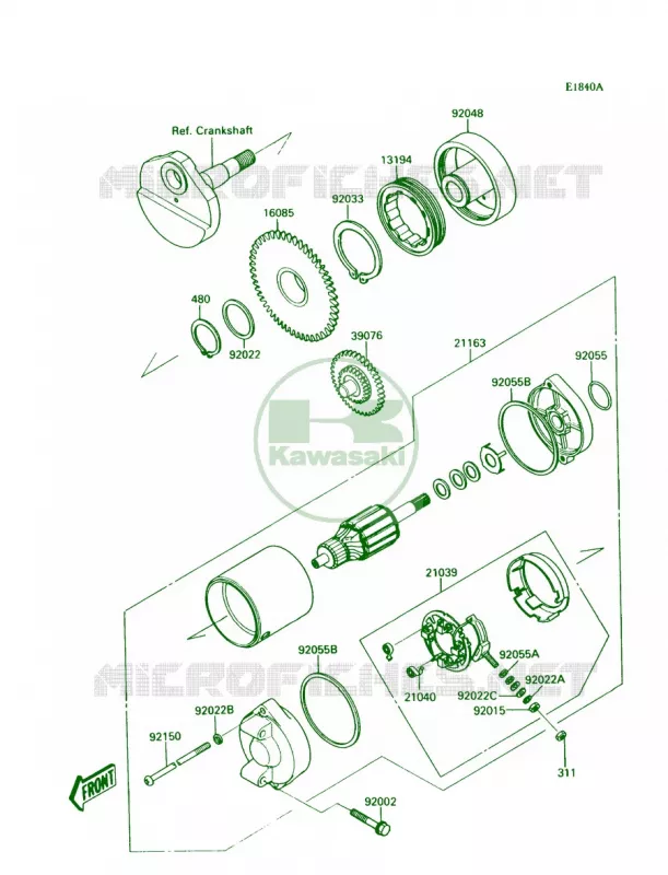 Starter MotorJS300-A2 Kawasaki JET SKI 300 1990 300 SX  JS300-A4