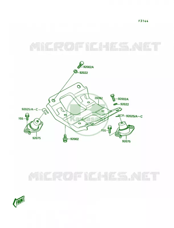 Engine Mount Kawasaki JET SKI 650 1989 TS  JF650-B1