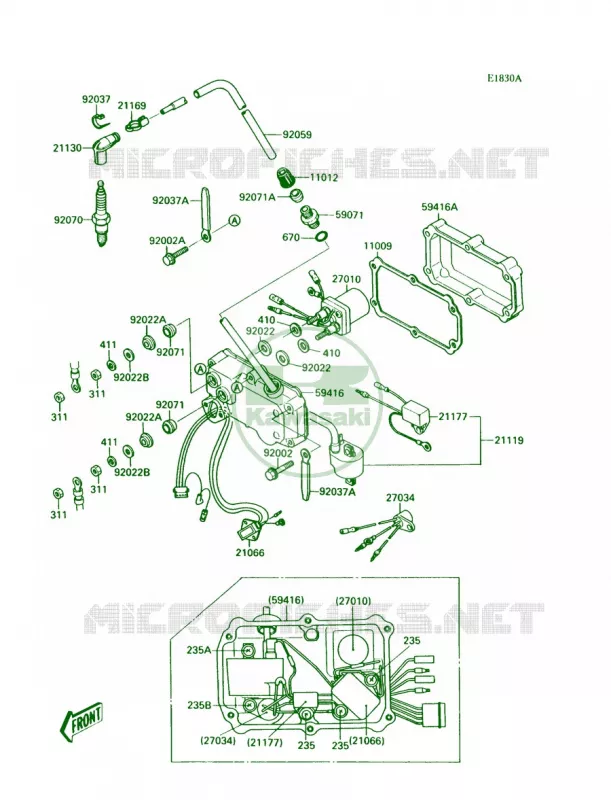 Ignition SystemJS300-A2 Kawasaki JET SKI 300 1989 300 SX  JS300-A3
