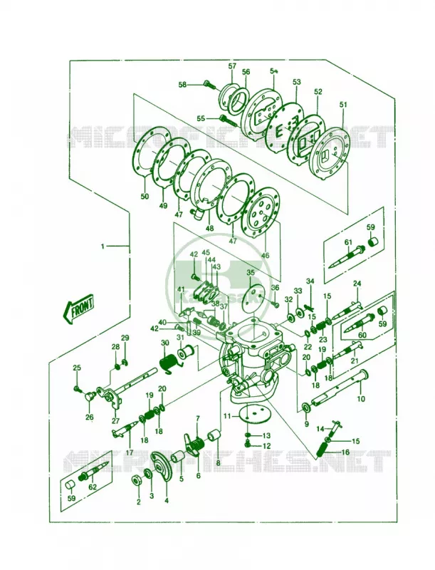 CARBURETOR Kawasaki JET SKI 550 1989 JS550  JS550-A8