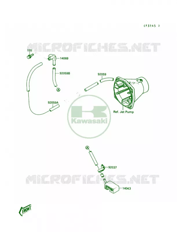 Bilge System Kawasaki JET SKI 650 1989 650 SX  JS650-A3