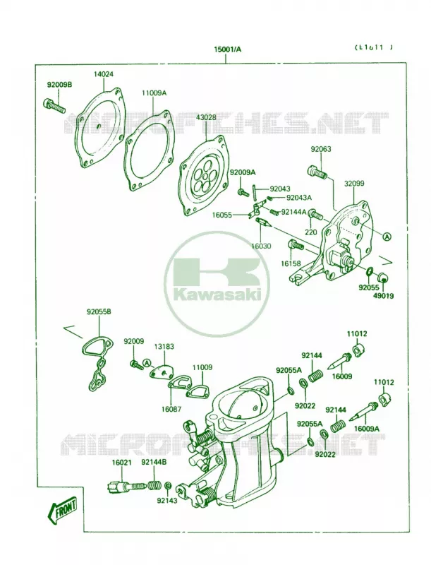 Carburetor Kawasaki JET SKI 650 1989 650 SX  JS650-A3