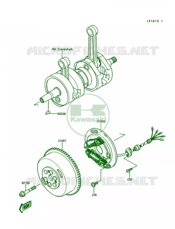 Generator Kawasaki JET SKI 650 1989 650 SX  JS650-A3