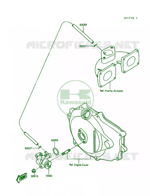 Oil Pump Kawasaki JET SKI 650 1989 650 SX  JS650-A3