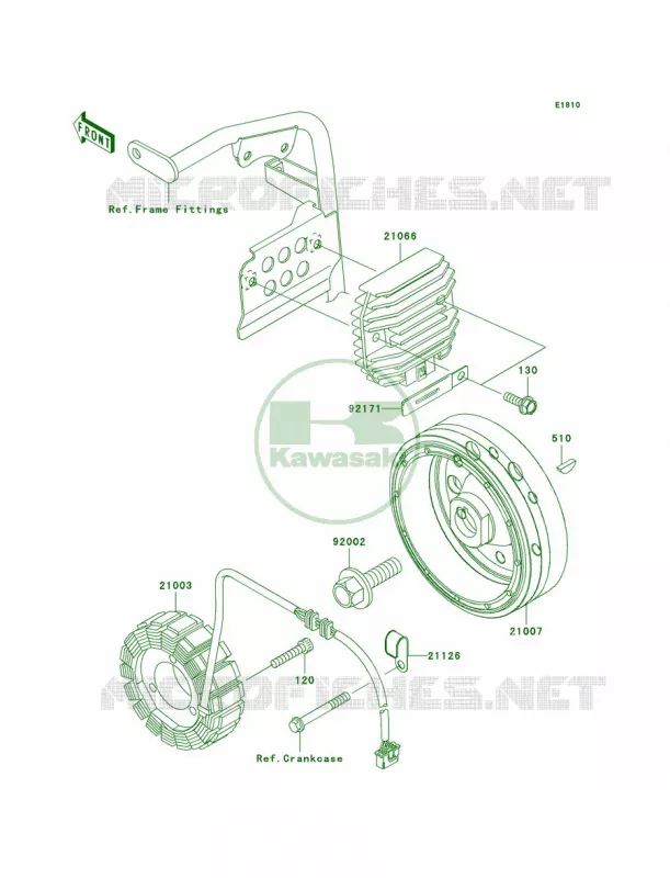 Generator Kawasaki MOTOS 650 2010 KLR650  KL650EAF