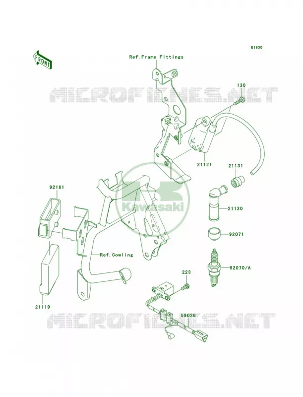 Ignition System Kawasaki MOTOS 650 2010 KLR650  KL650EAF