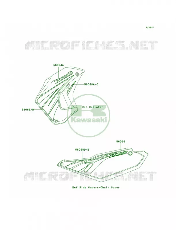 DecalsEbonyEAF Kawasaki MOTOS 650 2009 KLR650  KL650E9F