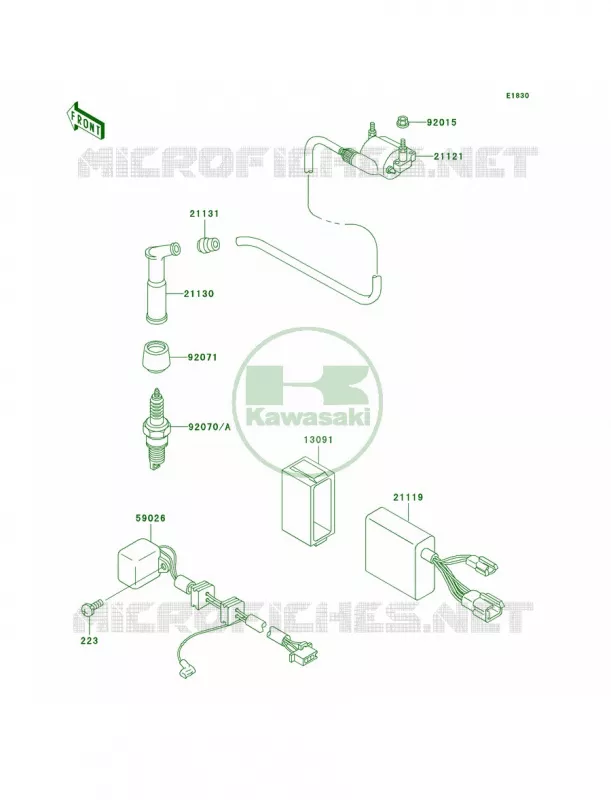 Ignition System Kawasaki MOTOS 250 2005 KLR250  KL250-D22