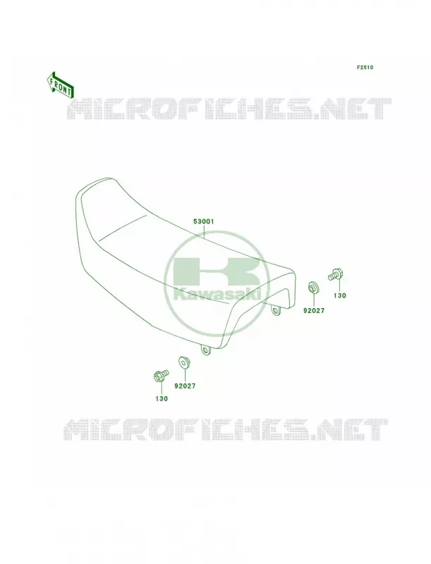 Seat Kawasaki MOTOS 250 2005 KLR250  KL250-D22