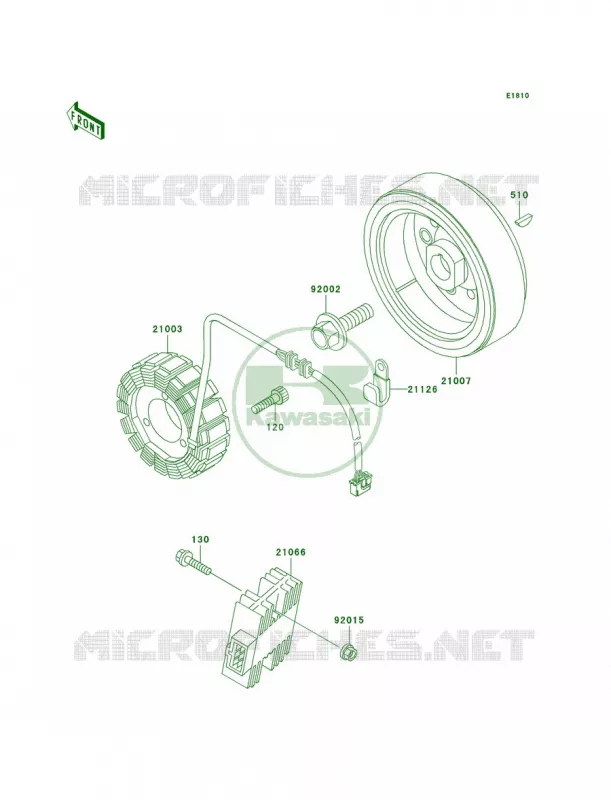 Generator Kawasaki MOTOS 650 2005 KLR650  KL650-A19