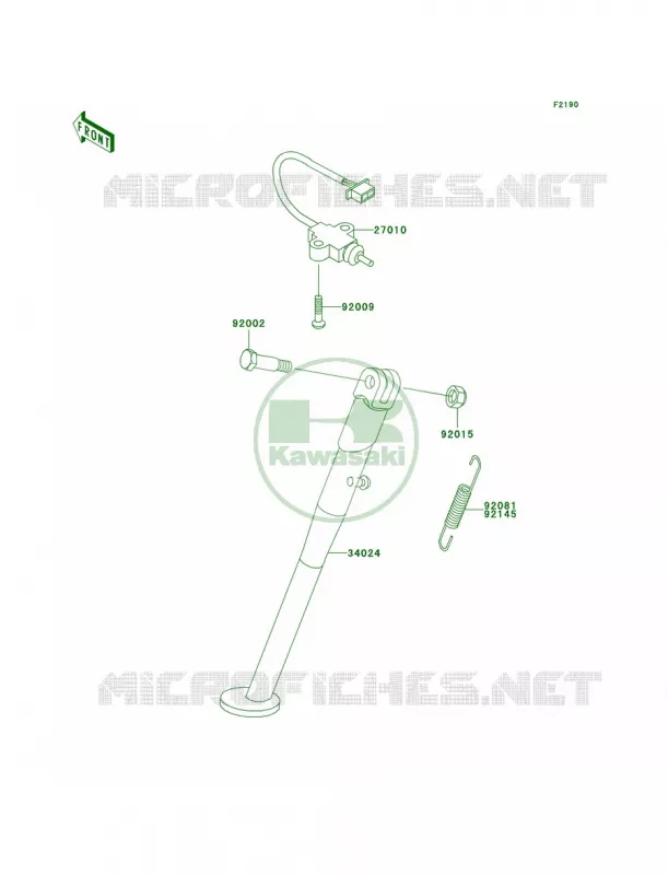 Stands Kawasaki MOTOS 250 2004 KLR250  KL250-D21