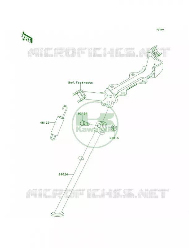 Stands Kawasaki MOTOS 110 2011 KLX110L  KLX110DBF
