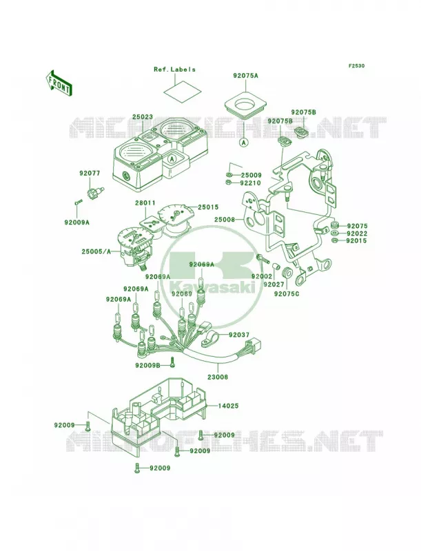 Meters Kawasaki MOTOS 250 2002 KLR250  KL250-D19