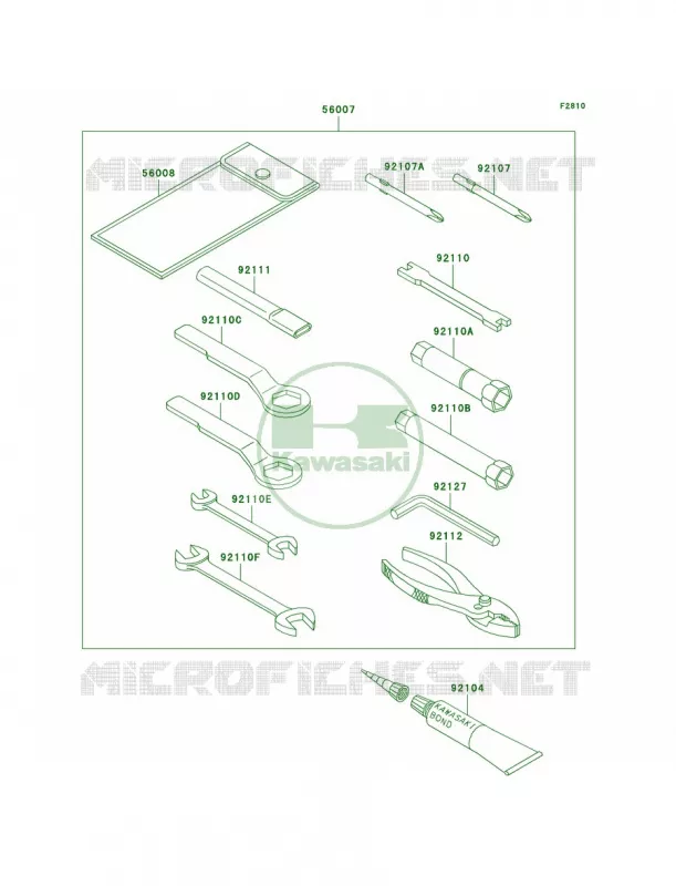 Owner's Tools Kawasaki MOTOS 650 2002 KLR650  KL650-A16