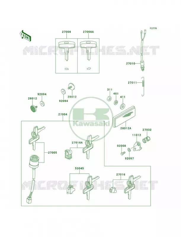 Ignition Switch Kawasaki MOTOS 100 2001 KE100  KE100-B20