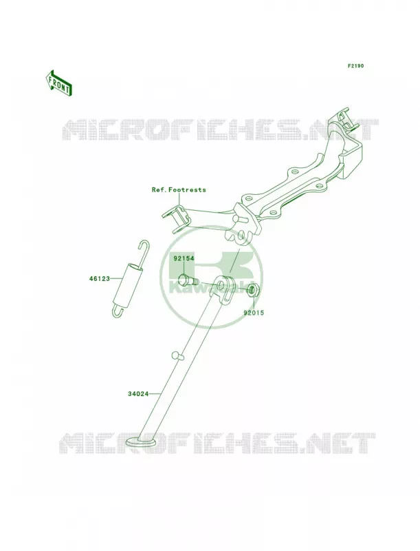 Stands Kawasaki MOTOS 110 2011 KLX110  KLX110CBF