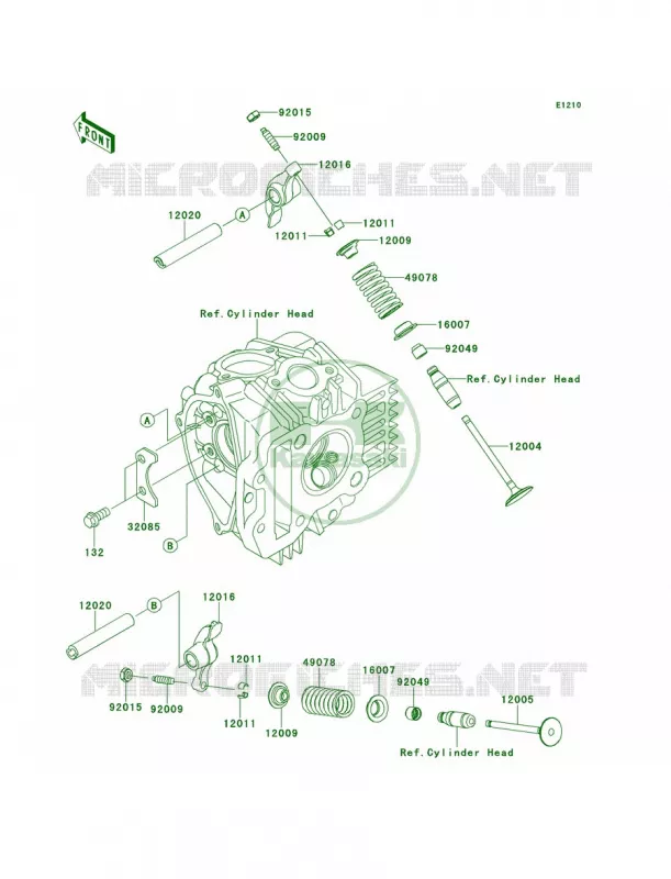 Valves Kawasaki MOTOS 110 2011 KLX110  KLX110CBF