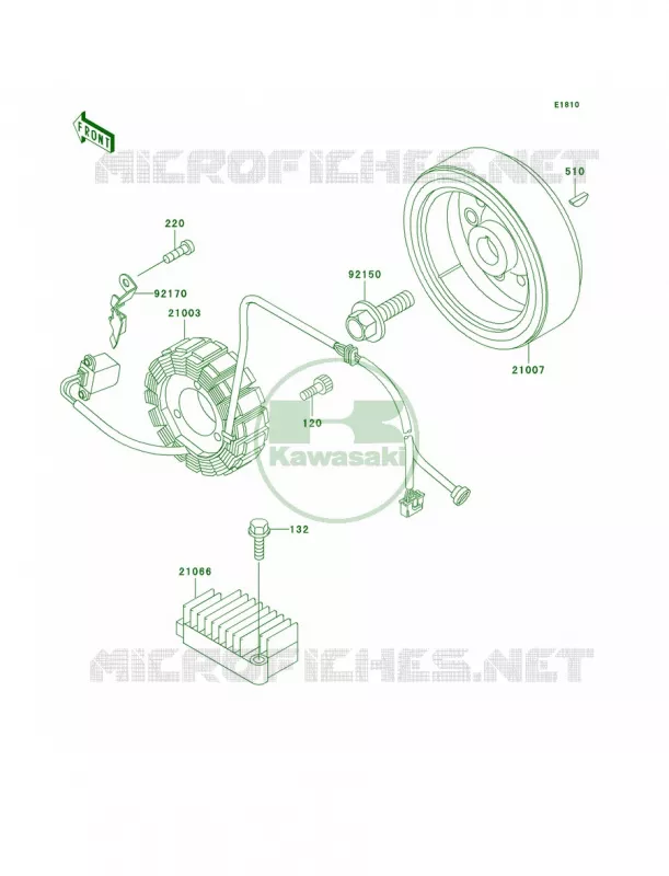 Generator Kawasaki MOTOS 250 2001 Super Sherpa  KL250-G5