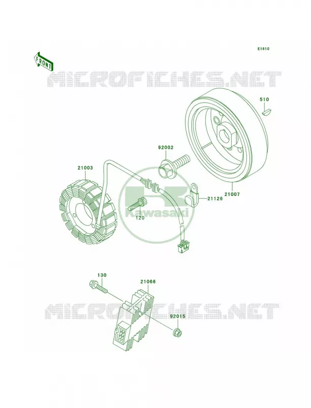 Generator Kawasaki MOTOS 650 2001 KLR650  KL650-A15