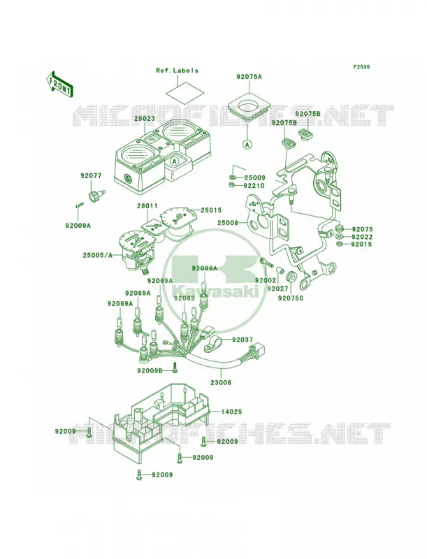 Meters Kawasaki MOTOS 250 2000 KLR250  KL250-D17