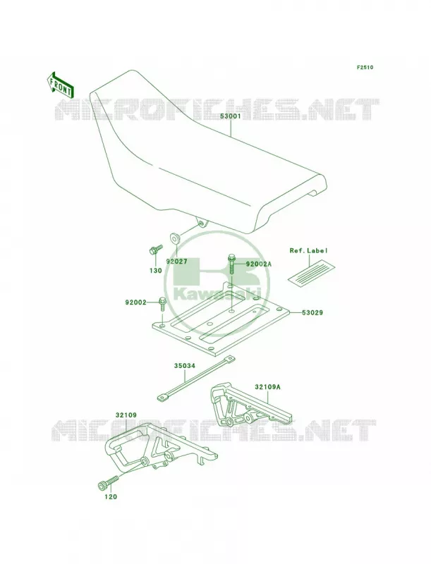 Seat Kawasaki MOTOS 650 2000 KLR650  KL650-A14