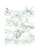 Side CoversChain Cover pour Kawasaki KLX140L 2015