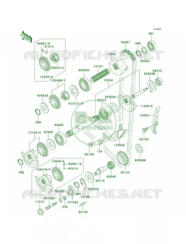 Balancer Kawasaki MOTOS 650 1997 KLR650  KL650-A11
