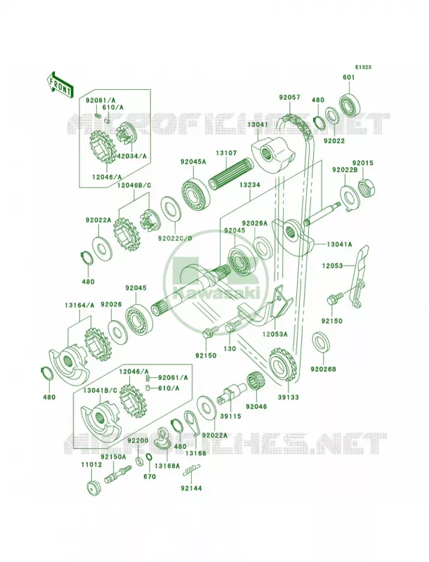 Balancer Kawasaki MOTOS 650 1996 KLR650  KL650-A10