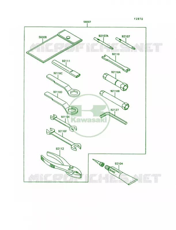 Owner's Tools Kawasaki MOTOS 650 1995 KLR650  KL650-A9
