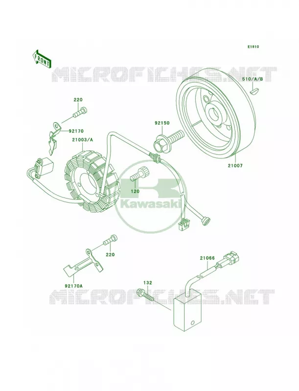 Generator Kawasaki MOTOS 250 1995 KLX250R  KLX250-D3