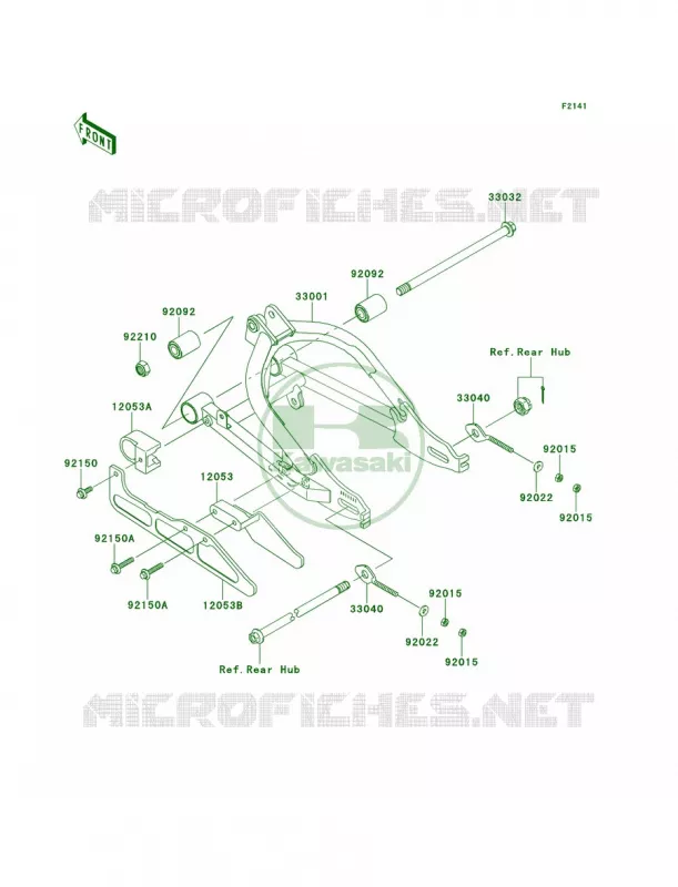 Swingarm Kawasaki MOTOS 110 2010 KLX110  KLX110CAF