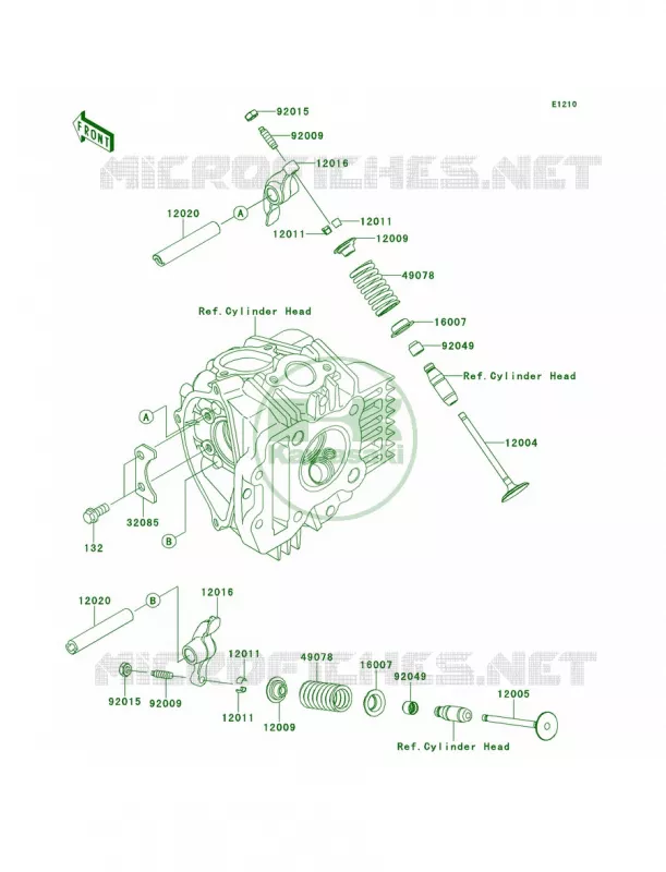 Valves Kawasaki MOTOS 110 2010 KLX110  KLX110CAF