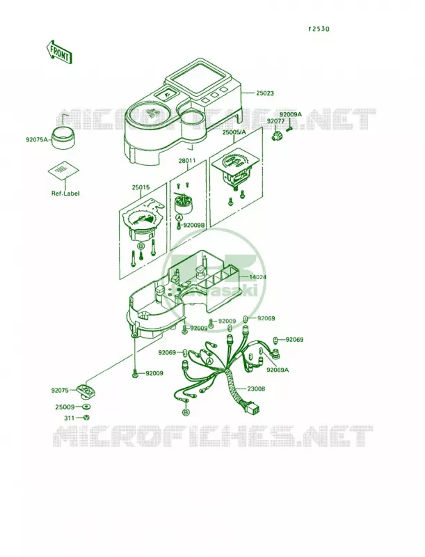 Meters Kawasaki MOTOS 650 1993 KLR650  KL650-A7