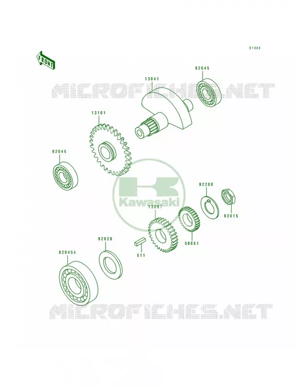 Balancer Kawasaki MOTOS 650 1993 KLX650R  KLX650-A1