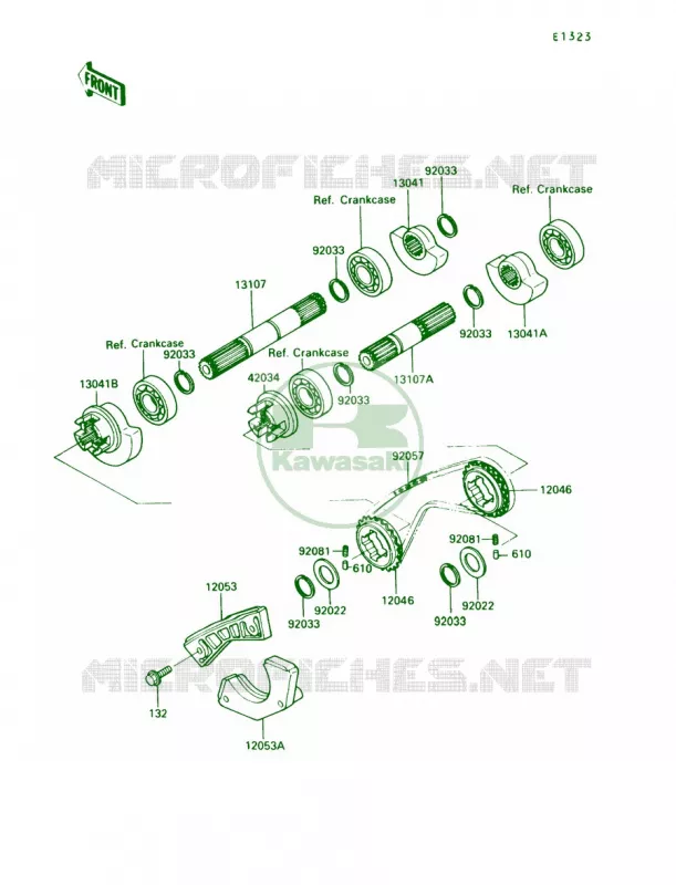 Balancer Kawasaki MOTOS 250 1992 KLR250  KL250-D9