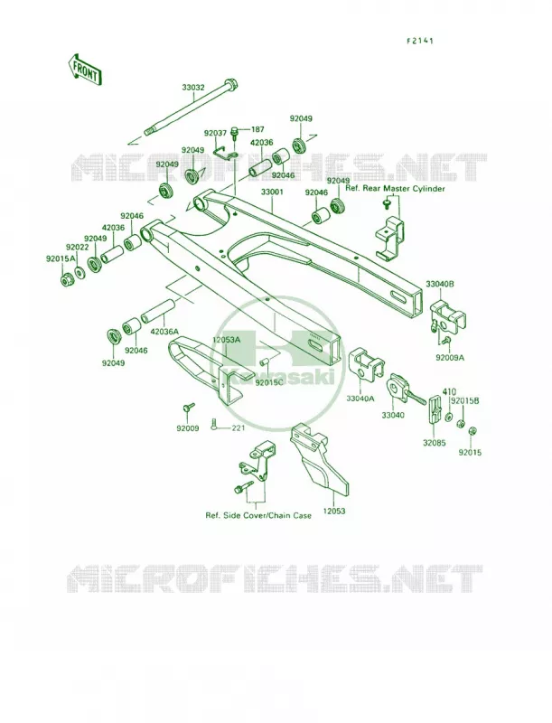 Swingarm Kawasaki MOTOS 650 1992 KLR650  KL650-A6